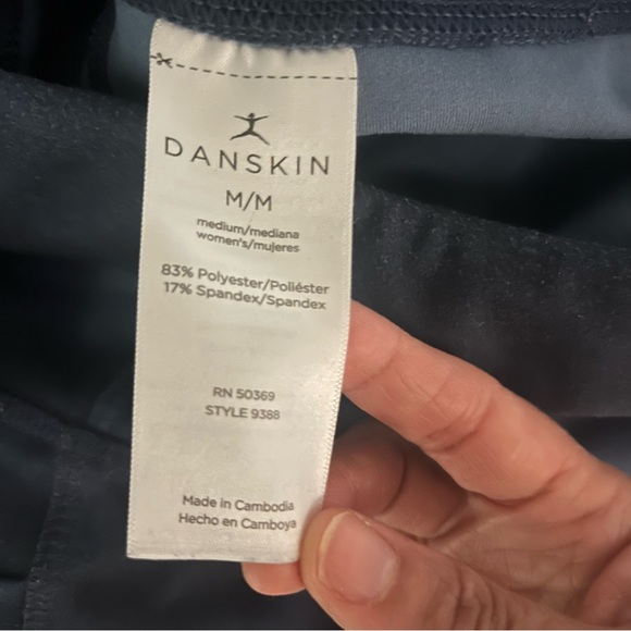 Danskin High Waisted Tie Dye Leggings Size Medium in Ocean Marble Inseam 24” - Picture 10 of 11